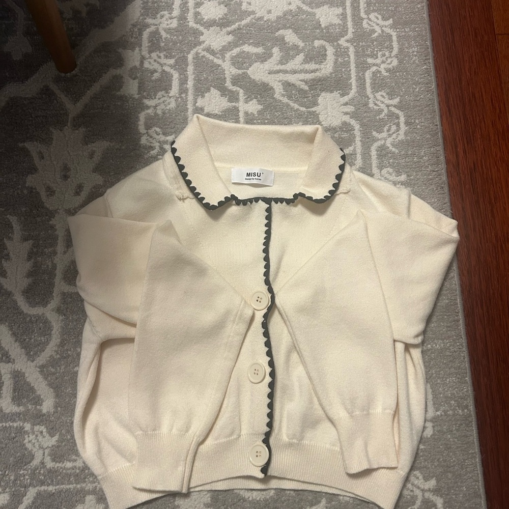 Cream Button-Up Sweater - Picture 2 of 2